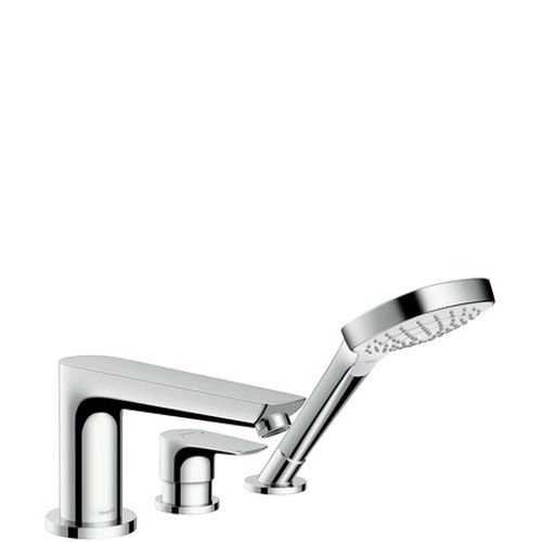 Hansgrohe-HG-3-Loch-Wannenmischer-Talis-E-F-Set-chrom-Wannenrandmontage-71730000 gallery number 1